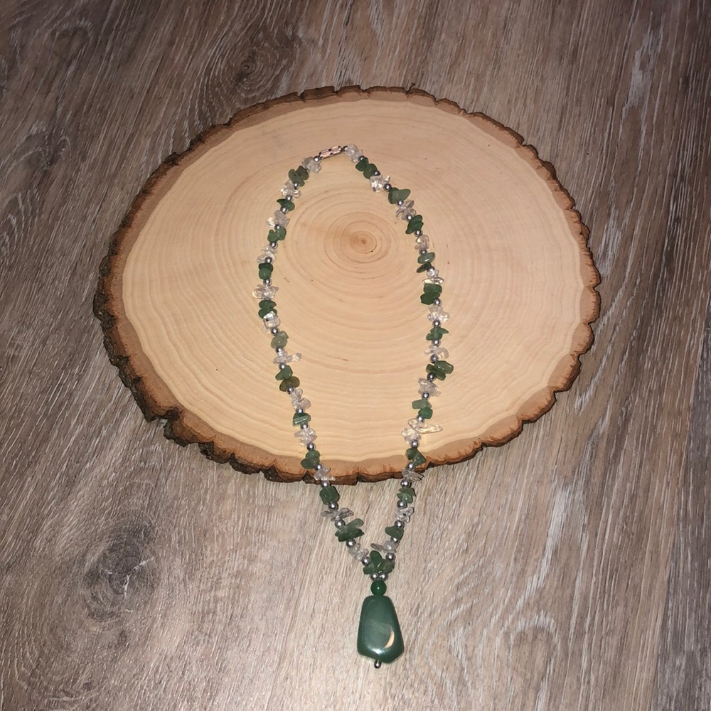 Green stoned necklace